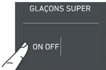 Fulgor Milano F7SFC24S1-R - 4a) Configurer la taille des glaçons - Glaçons Super - 2