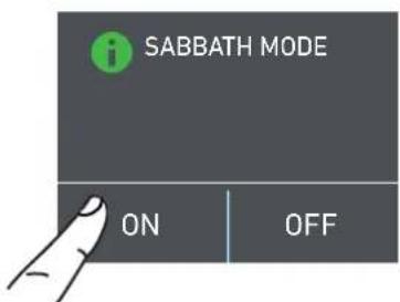 Fulgor Milano F7IWC24O1-L - 6) Sabbath Mode - 3
