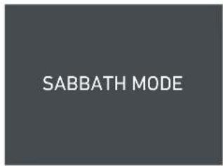 Fulgor Milano F7IWC24O1-L - 6) Sabbath Mode - 5