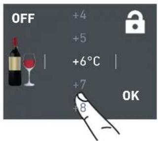 Fulgor Milano F7IWC24O1-L - Cómo modificar las temperaturas del compartimento - 2