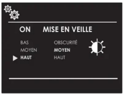 ON MISE EN VEILLE BAS OBSCURITÉ MOYEN MOYEN HAUT HAUT