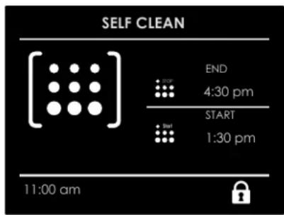 Fulgor Milano F7DP30B1 - To Set the Self-Clean Mode - 1
