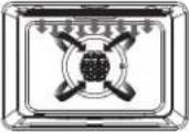 Fulgor Milano F7DP30B1 - Keypad - 9