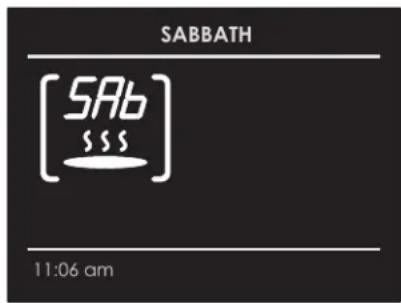Fulgor Milano F7DP30B1 - - Sabbath Mode Instructions (On Some Models) - 1