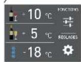 Fulgor Milano F7IBW24O1-R - MISE EN MARCHE DE L'APPAREIL ET RÉGLAGE DE LA TEMPERATURE - 2