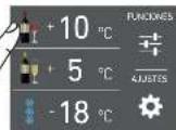 Fulgor Milano F7IBW24O1-R - Como ajustar la temperatura de los departos. - 3