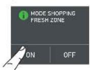 Fulgor Milano F7IBW24O1-R - 2) FreshZone Shopping Mode. - 3