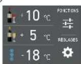 Fulgor Milano F7IBW24O1-R - MISE EN MARCHE DE L'APPAREIL ET RÉGLAGE DE LA TEMPERATURE - 4