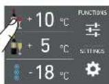 Fulgor Milano F7IBW24O1-R - Modify the temperatures compartment - 1