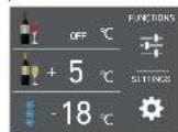 Fulgor Milano F7IBW24O1-R - APPLIANCE ON / OFF AND TEMPERATURE ADJUSTMENT - 2