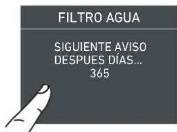 Fulgor Milano F7SFC30S1-R - 5a) Desactivación del filtro del agua - 9