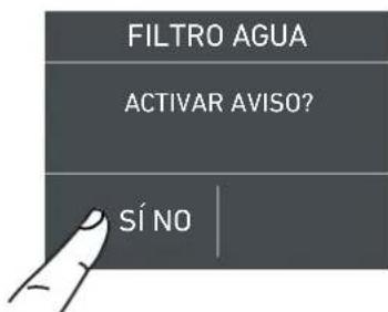Fulgor Milano F7SFC30S1-R - 5a) Desactivación del filtro del agua - 7