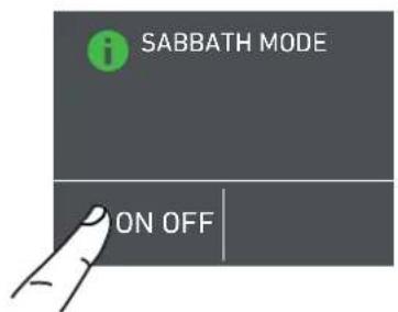 Fulgor Milano F7SFC30S1-R - 5) Sabbath Mode - 3