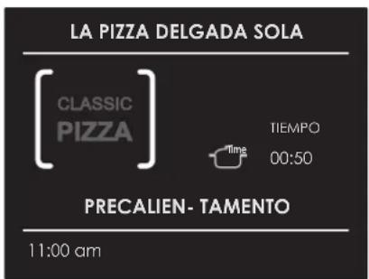 Fulgor Milano F7SP30S1 - Seleccionar una receta "CLASSIC PIZZA" ya configurada: - 2