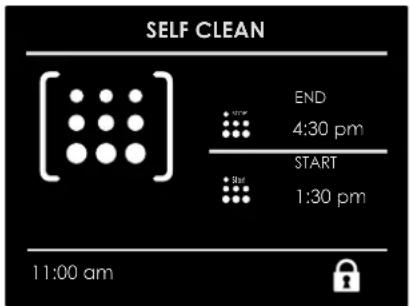 Fulgor Milano F7SP30S1 - To Set the Self-Clean Mode - 1