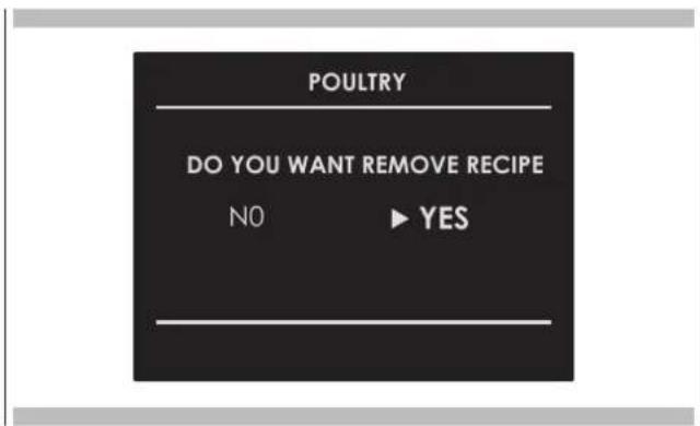 Fulgor Milano F7SP24S1 - Cancelling a Personalized recipe: - 1