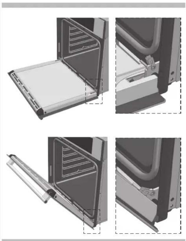 Fulgor Milano F7SP24S1 - Removing the oven door - 1