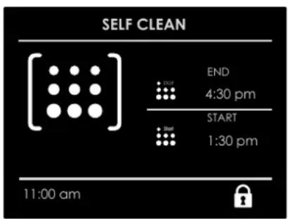 Fulgor Milano F7SP24S1 - To Set the Self-Clean Mode - 1