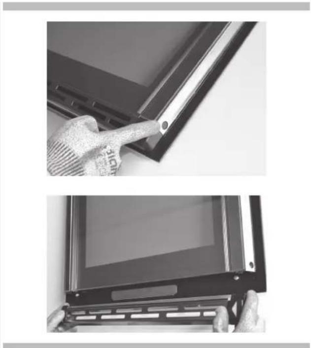 Fulgor Milano F7SP24S1 - How to remove the inner glass of the "FULL GLASS" panoramic door - 1