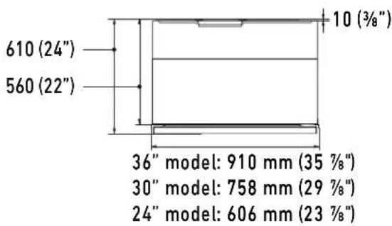 Fulgor Milano F7SRC24S1-L - B Appliance height - 5