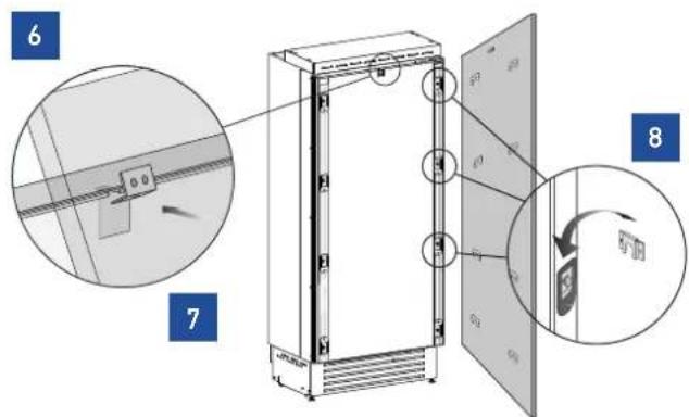Fulgor Milano F7SRC24S1-L - Mounting panels to the door - 2