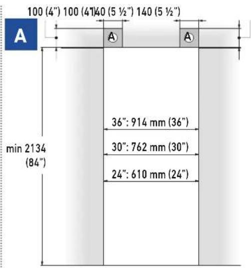 Fulgor Milano F7SRC24S1-L - B Appliance height - 1