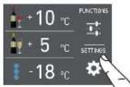 Fulgor Milano F7PBW24S1-L - 3) Set °F/°C - 2
