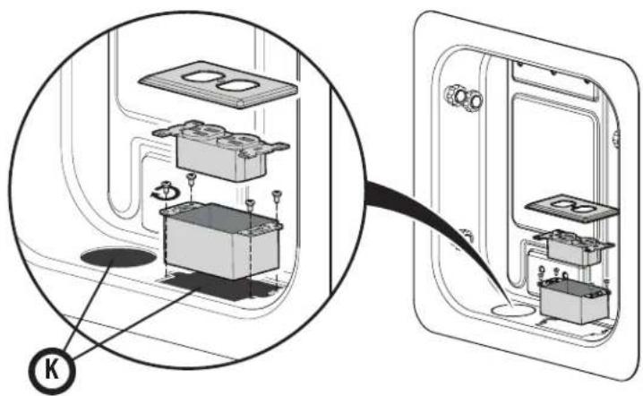SANUS BIWLF128 - Junction Box (Not Included) - 1