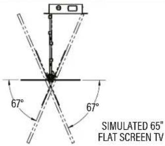 SIMULATED 65" FLAT SCREEN TV