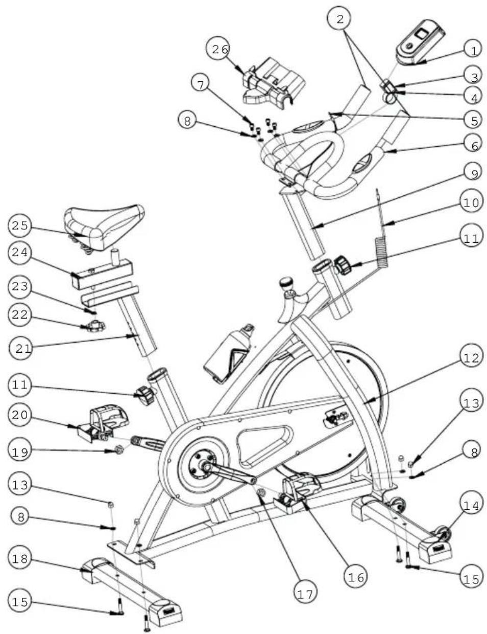 Prixton BF300 - TEILEDIAGRAMM UND -LISTE - 1