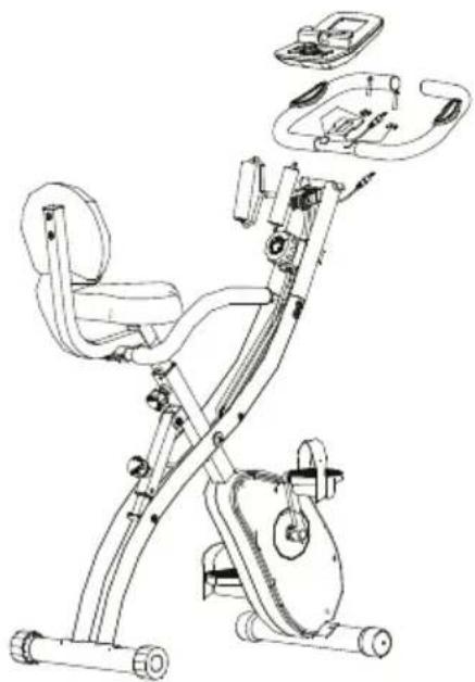 Prixton BF250 - 7.Montare il pannello di controllo e il manubrio - 1