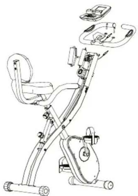 Prixton BF250 - 7.Instale el manillar y el panel de control - 1