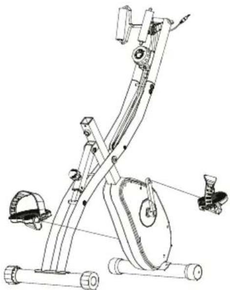 Prixton BF250 - 4.Instale el pedal izquierdo y el derecho - 1