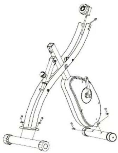 Prixton BF250 - 2.Instale los estabilizadores delantero y trasero - 1