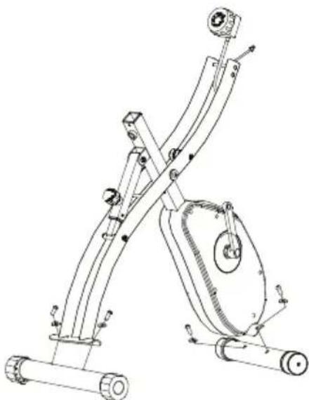 Prixton BF250 - 2.Montare gli stabilizzatori anteriors e posteriori - 1