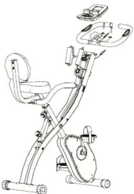 Prixton BF250 - 7.Installez le guidon et la console de commandes - 1