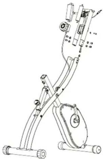 Prixton BF250 - 3.Instale el bastidor y el regulador de resistencia - 1