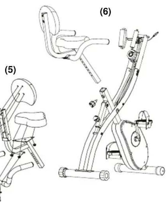 Prixton BF250 - 6.Instale el cojín del asiento en la bicycliceta - 1