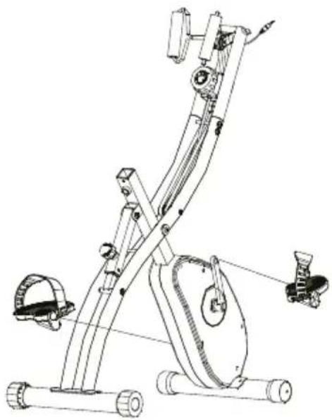 Prixton BF250 - 4.Instale os Pedais Esquerdo e Direito - 1