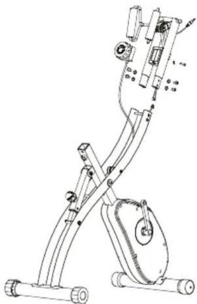 Prixton BF250 - 3.Montage des Rahmens und des Knopfes für die Spannungskontrolle - 1