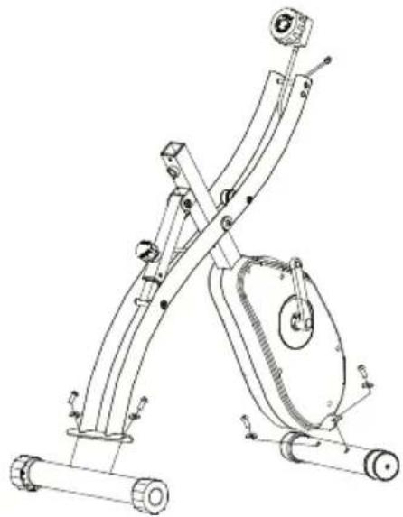Prixton BF250 - 2.Montage der vorderen und hinteren Stabilisatoren - 1