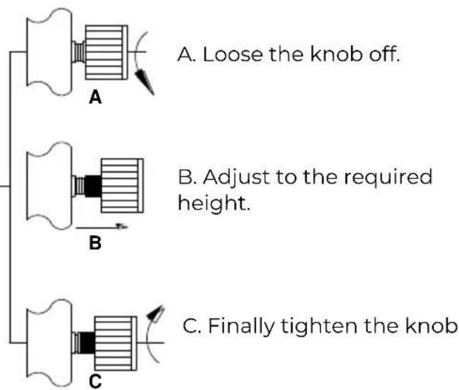 Prixton BF250 - HOW TO ADJUST THE SEAT'S HEIGHT - 1