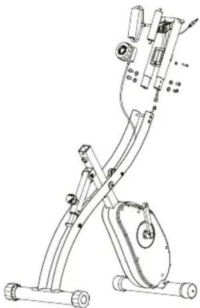 Prixton BF250 - 3.Installer het frame en de onderstandsregelaar - 1