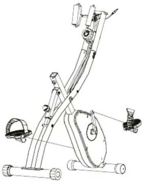 Prixton BF250 - 4.Installez les pédales gauche et droite - 1