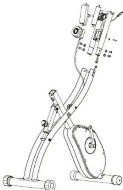 Prixton BF250 - 3.Montare il telaio e il regolatore di resistenza - 1