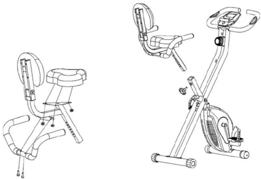 Prixton BF200 - Install the Back Handlebar and Seat Cushion - 1