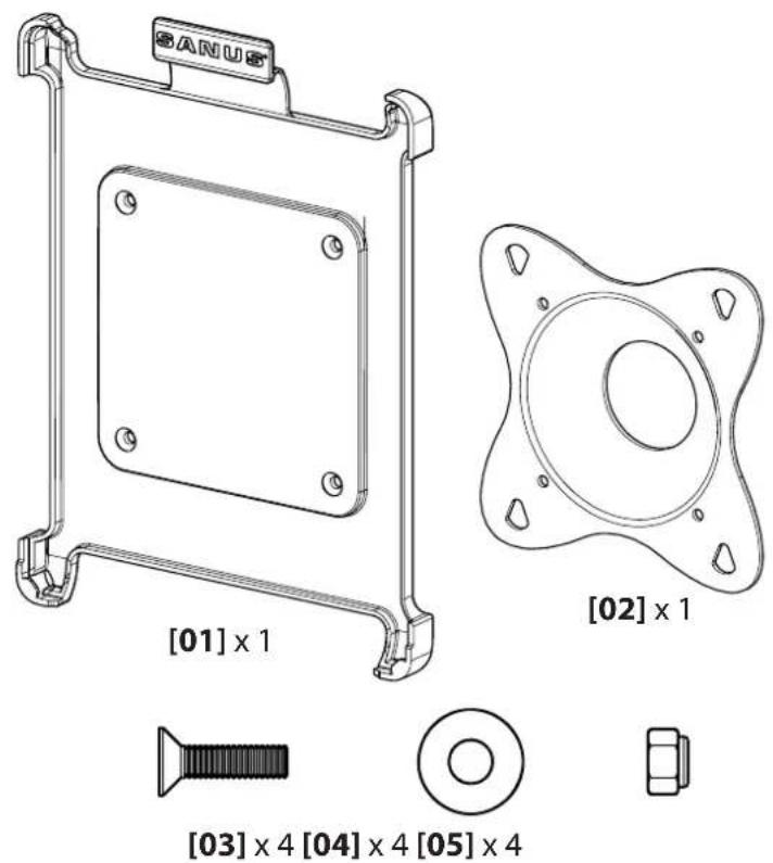 SANUS VMA302 - Supplied Parts and Hardware - 1