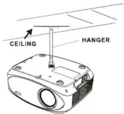 Prixton Picasso - Placing your projector on ceiling: - 1