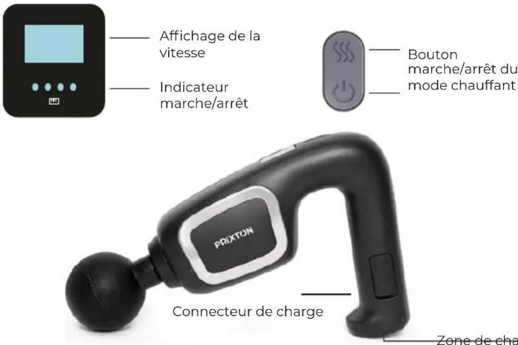 Prixton Power Flex - ATTENTION Pour charger cet appareil, assurez-vous d'utiliser un adaptateur secteur avec les valeurs suivantes : 5 volts et un ampérage recommandé d'au moins 1000mA. - 1