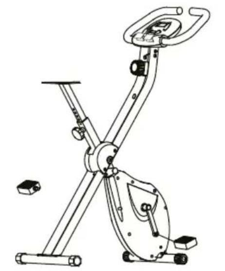 Prixton BF100 - Installation des pédales à gauche et à droite. - 1